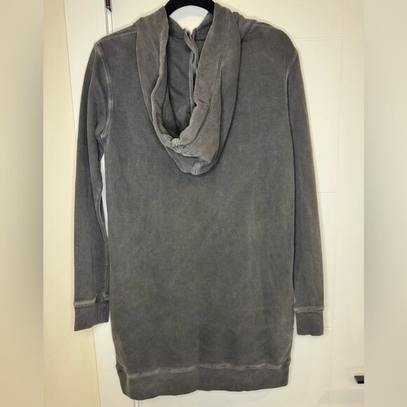 Zadig & Voltaire Sweatshirt Dress XS Black Gray Silly Bis Snake Whimsigoth Goth - Picture 5 of 14